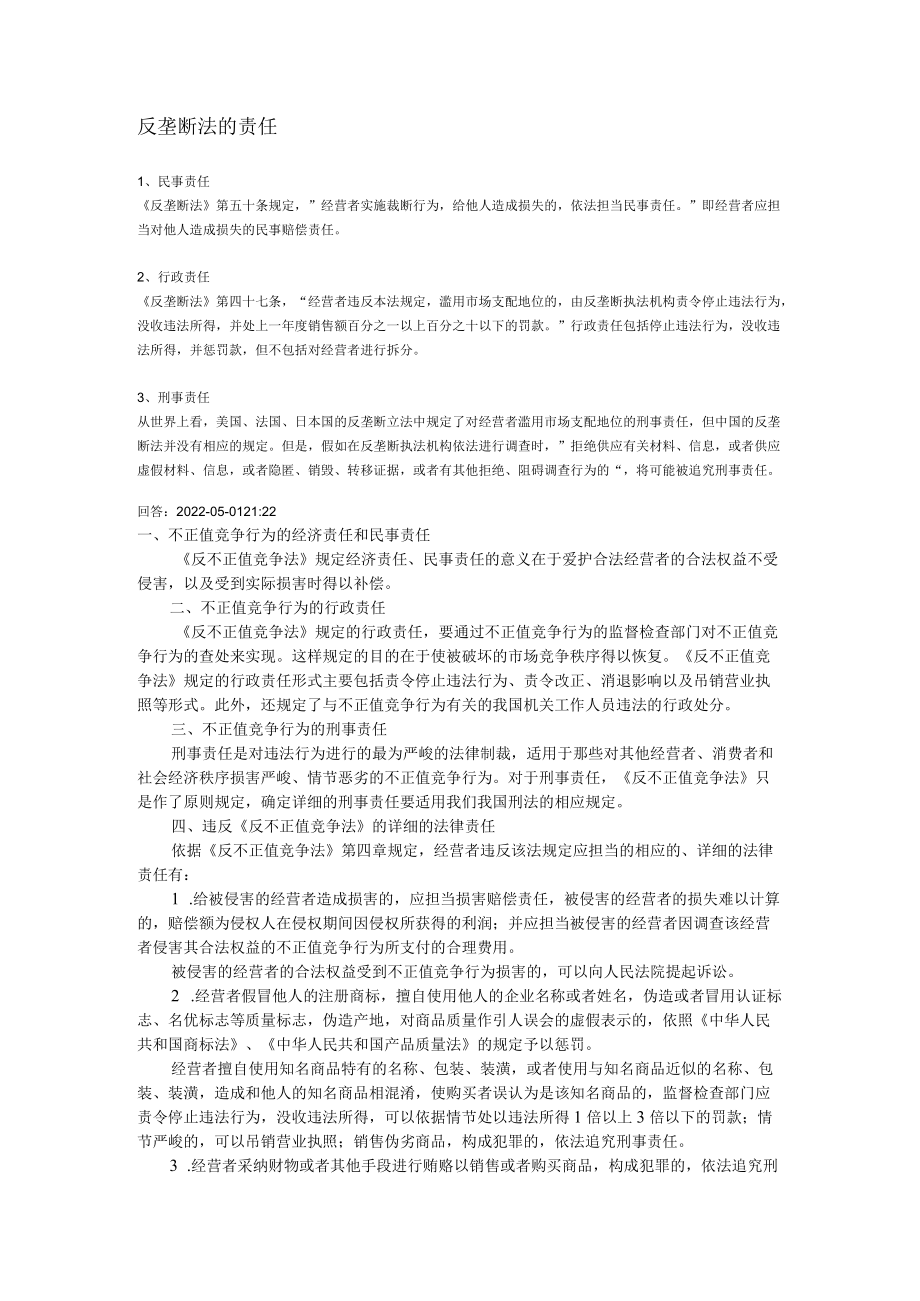 反垄断法的责任.docx_第1页