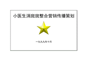 小医生消斑斑整合营销传播策划（DOC 240页）.docx