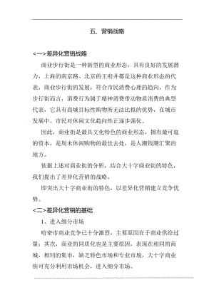 某商业步行街营销推广战略.docx