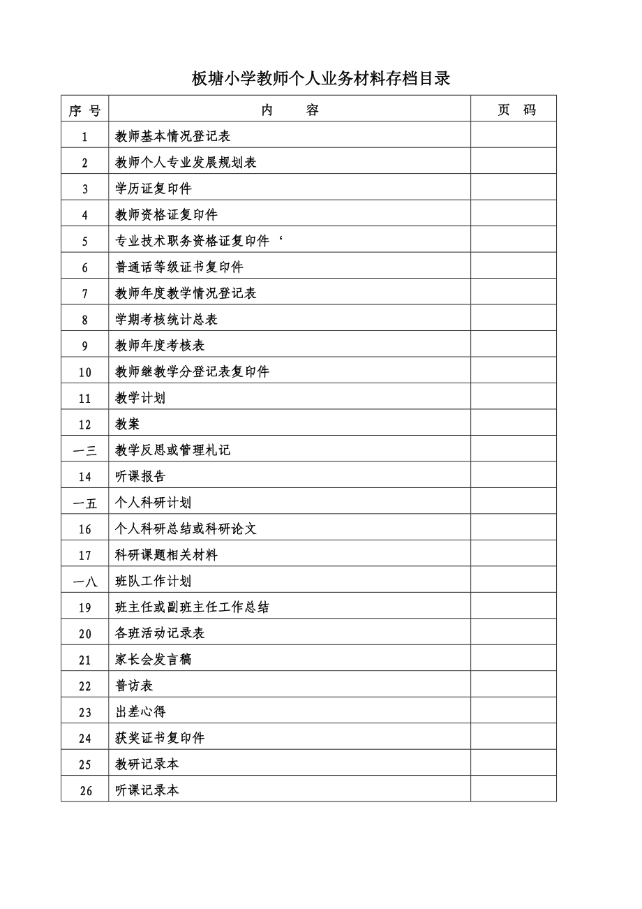 教师个人业务档案培训资料.docx_第2页