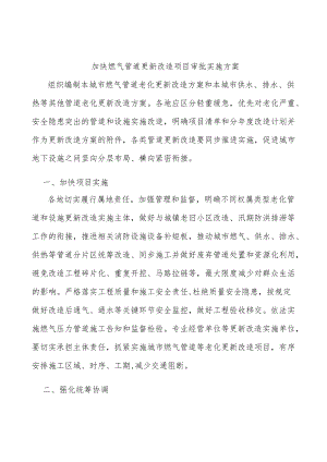 加快燃气管道更新改造项目审批实施方案.docx