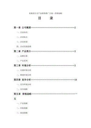 某公司产品营销战略.docx