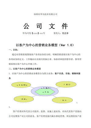 华为公司营销业务模型.docx