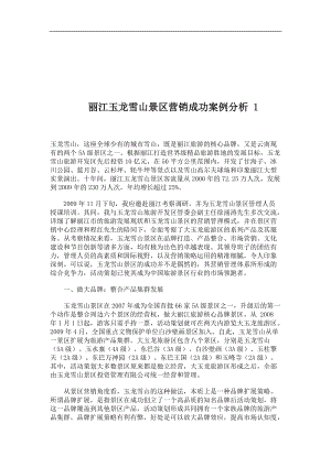 丽江某景区营销成功案例分析.docx