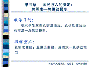 第4章国民收入决定：总需求—总供给模型课件.ppt