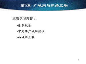 第五章 广域网与网络互联要点课件.ppt