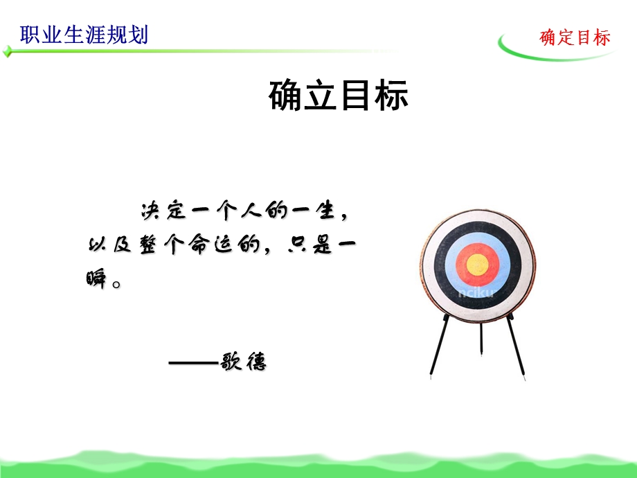 职业生涯规划(确定目标)教材课件.ppt_第2页