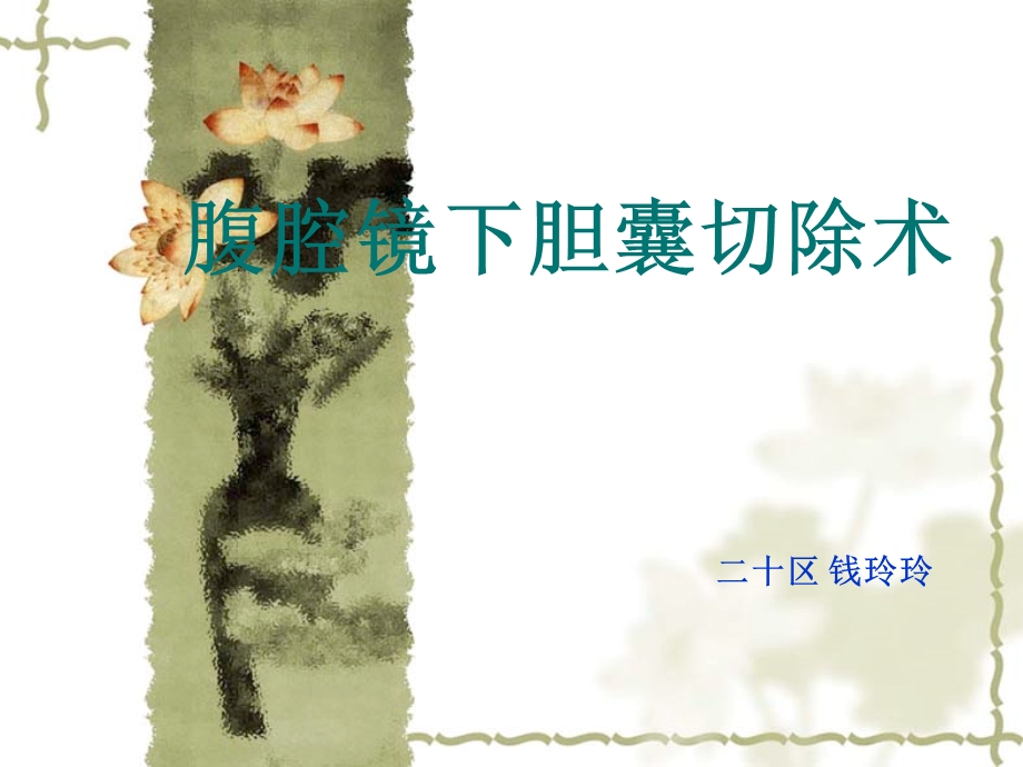 腹腔镜下胆囊切除术及护理课件.ppt_第1页