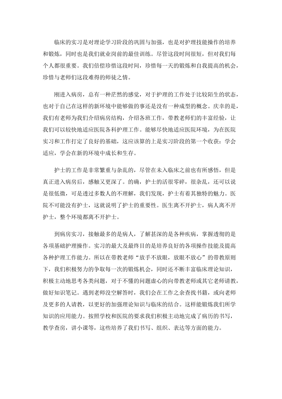 2023护士实习自我总结.doc_第3页