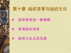 管理学ppt课件10组织变革与组织文化.ppt