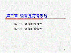 第三章语言是符号系统课件.ppt