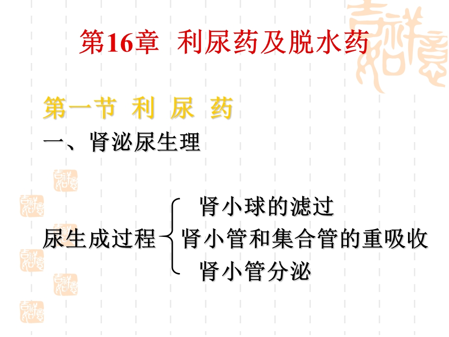 第16章 利尿药与脱水药课件.ppt_第1页