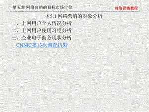 第5章 网络营销的目标市场定位解析课件.ppt