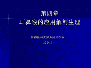 第四章 耳鼻喉的应用解剖生理ppt课件.ppt