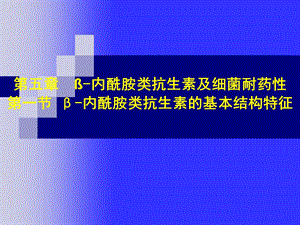 第5章内酰胺类抗生素课件.ppt