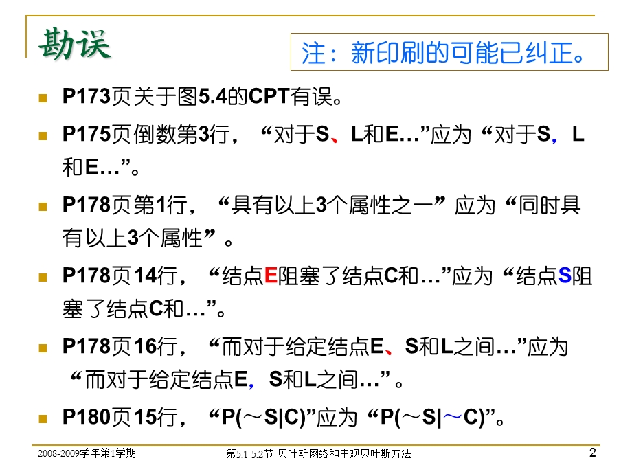 第53 54节 贝叶斯网络和主观贝叶斯方法课件.ppt_第2页