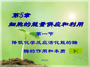 生物必修一 酶的作用和本质 课件.ppt