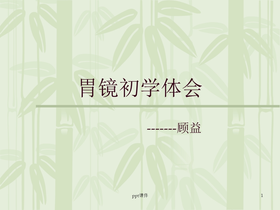 胃镜初学体会课件.ppt_第1页