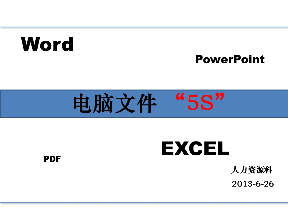 电脑文件 5s管理课件.pptx_第1页