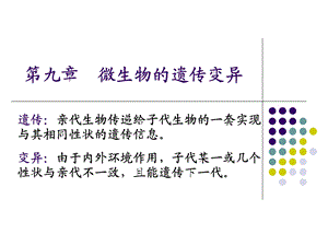 第九章微生物的遗传变异课件.ppt