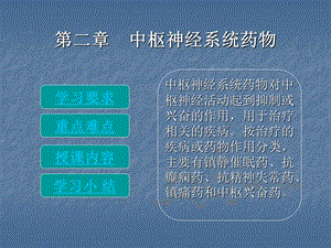 第二章中枢神经系统药物课件.ppt