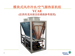 约克YCAE风冷冷水模块机组资料课件.ppt