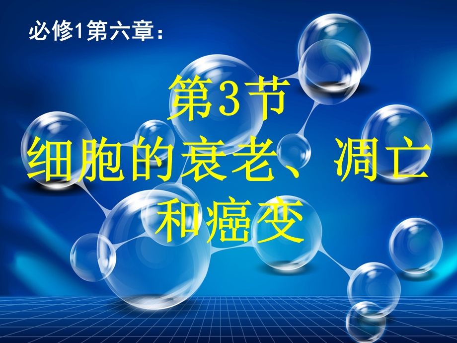 第三节细胞的衰老和凋亡课件.ppt_第1页