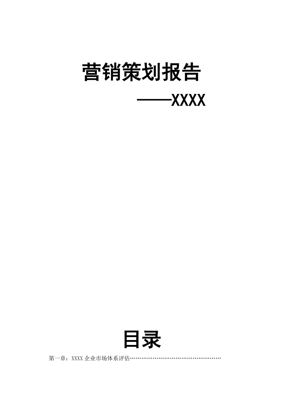 营销策划报告与市场定位.docx_第1页