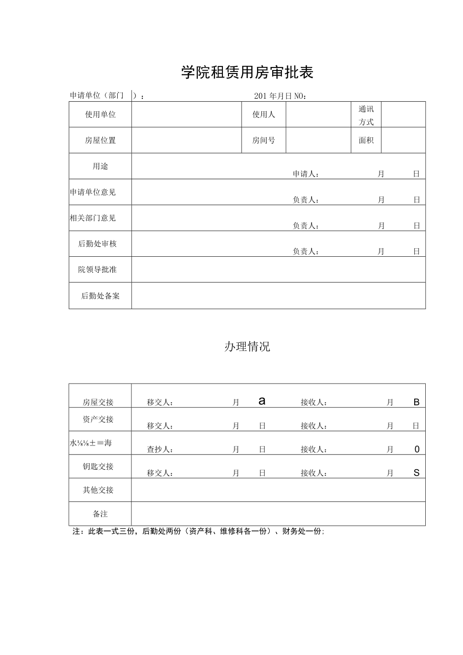 学院租赁用房审批表.docx_第1页