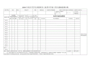 学生和教职员工开学前十四天健康监测台账（样表）.docx