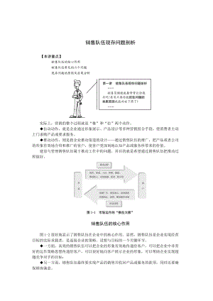 销售队伍现存问题的剖析.docx