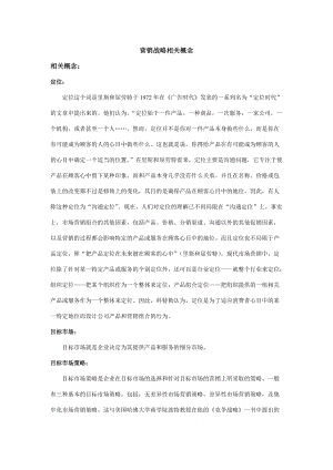 营销战略的相关知识与运作.docx