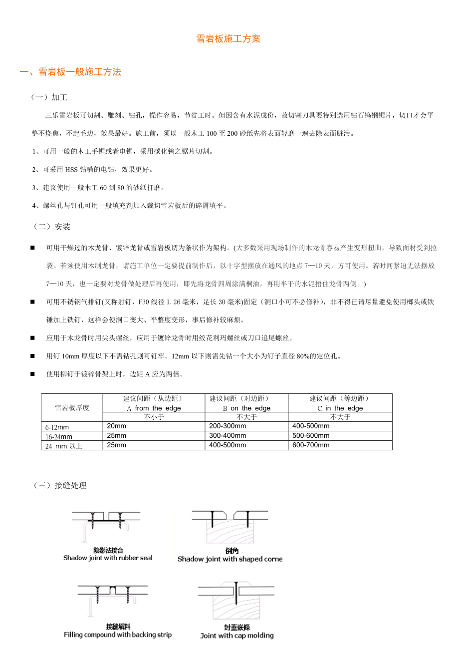 雪岩板施工方案.docx_第1页