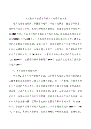 多途径参与农民合作社乡村建设实施方案.docx