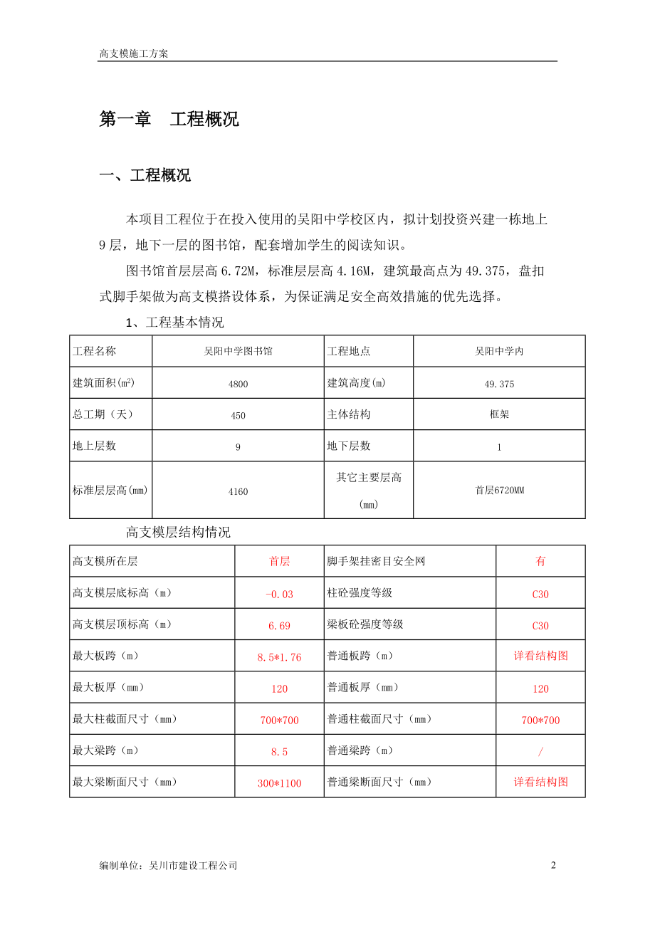 盘扣式(承插式)高支模施工方案.docx_第2页