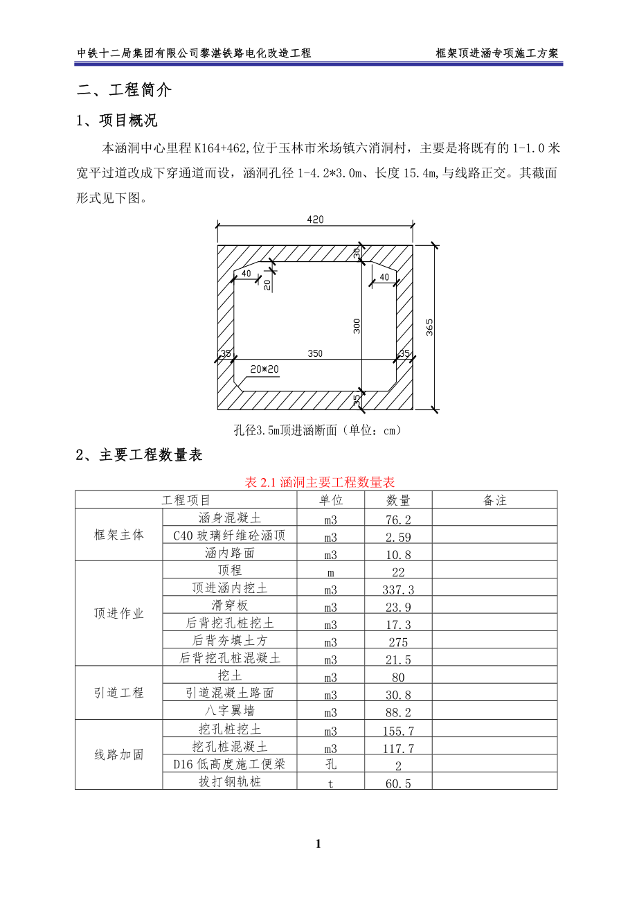 铁路电化改造工程框架涵顶进施工方案.docx_第2页