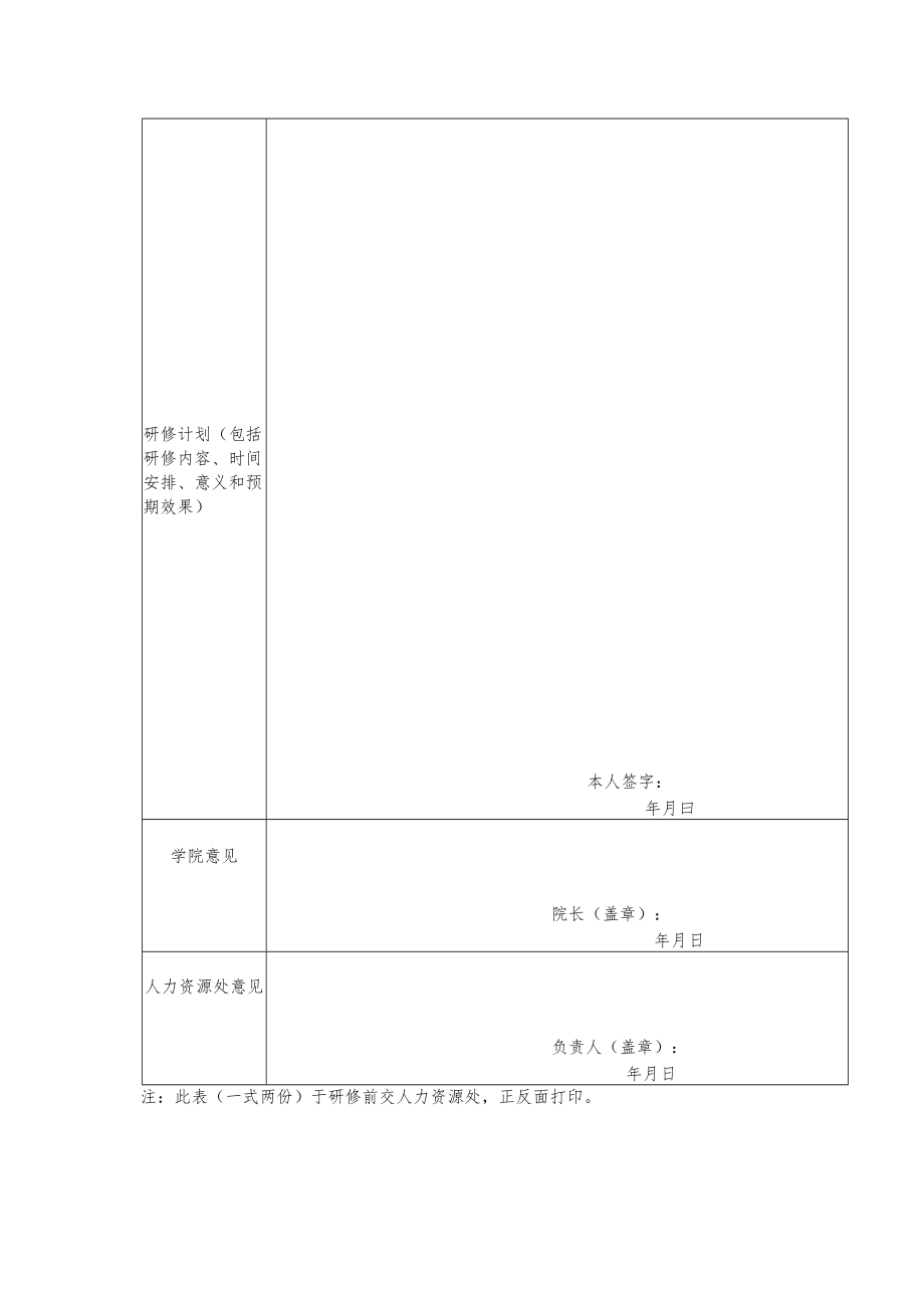 大学中青年骨干教师“出国研修”计划表.docx_第2页