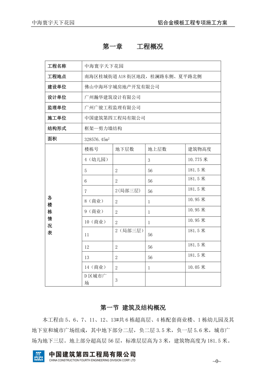 铝模板工程专项施工方案1120.docx_第1页