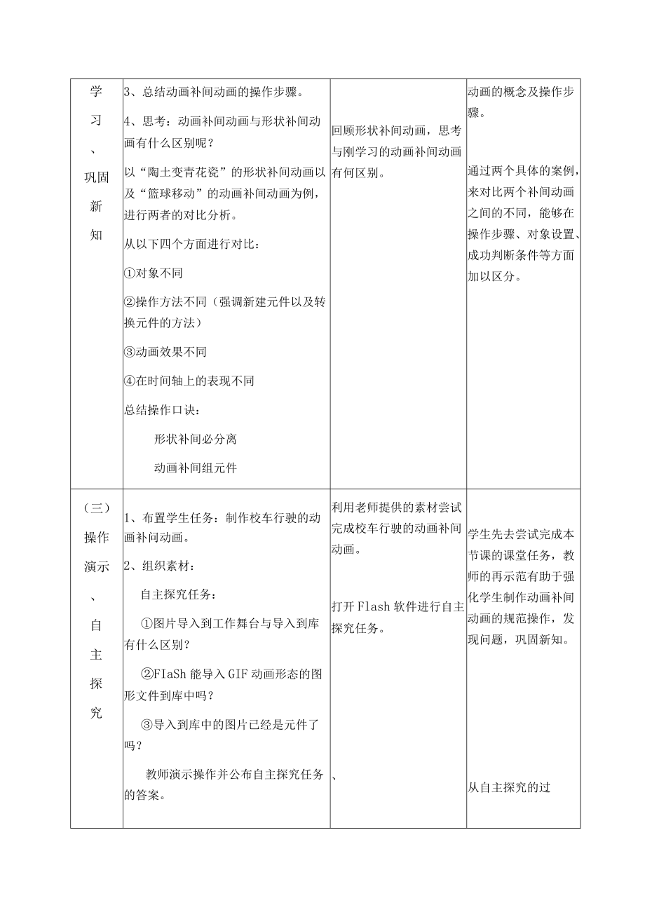 小学 粤教（B版）信息技术 六年级 去秋游——设置动画补间动画 教案.docx_第3页