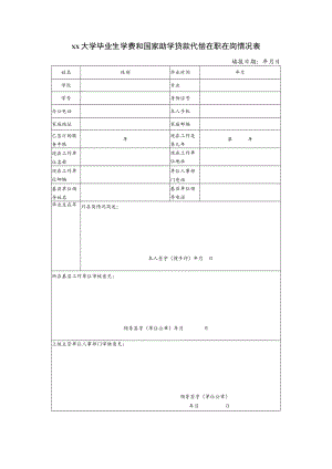 学费和助学贷款代偿在职在岗情况表.docx