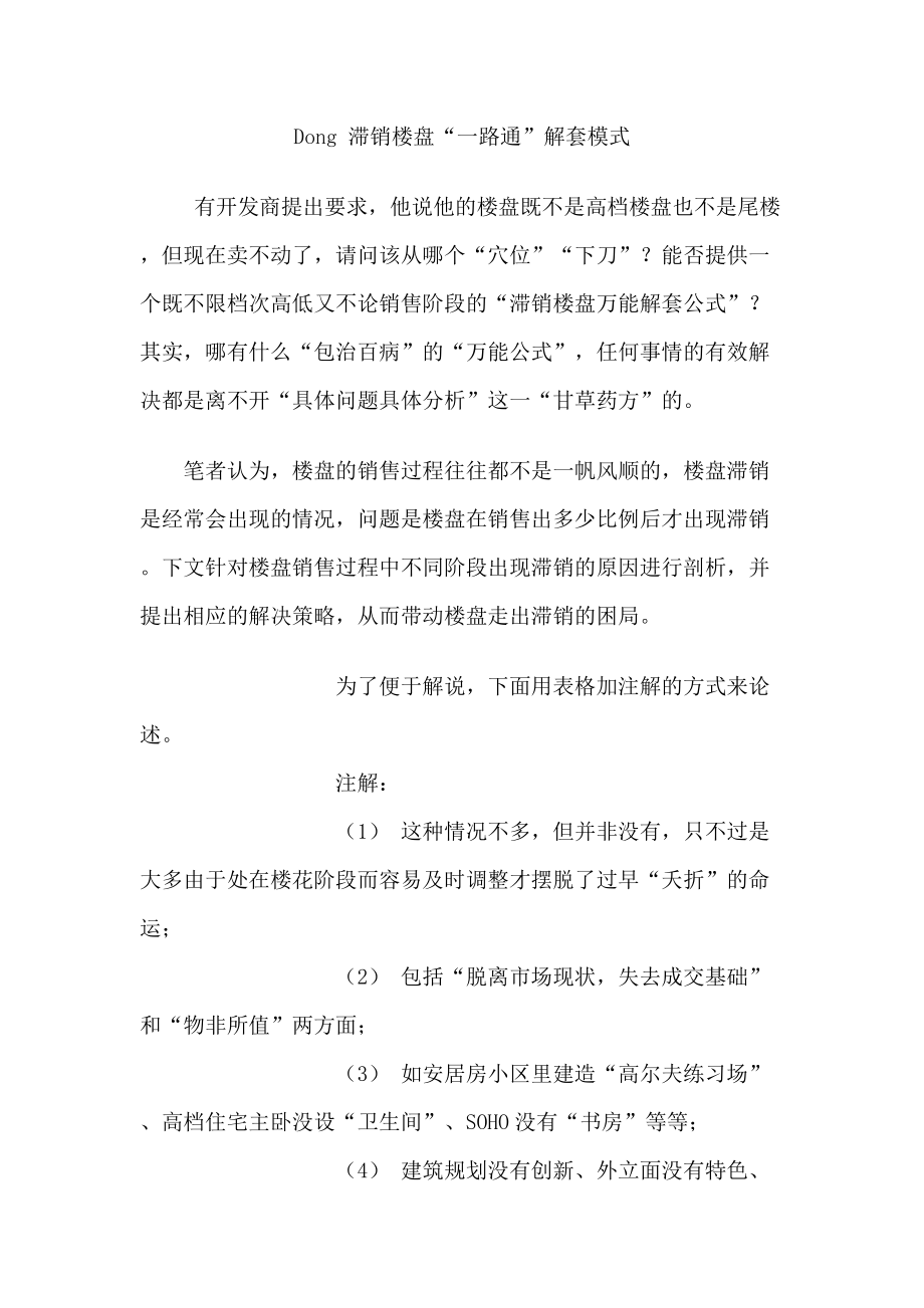 滞销楼盘一路通解套模式.docx_第1页