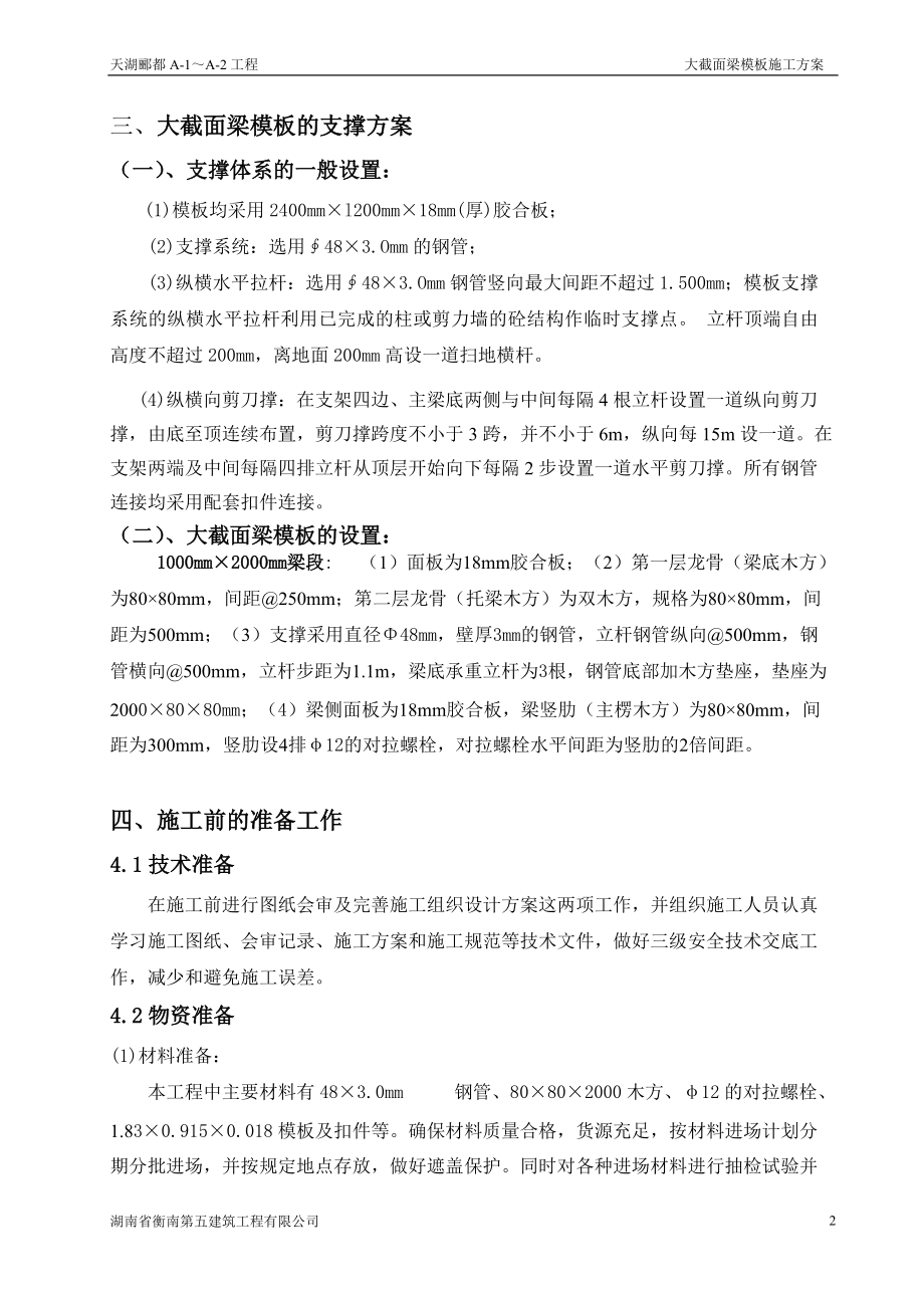 大截面梁模板施工方案(通过专家论证).docx_第2页