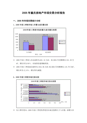 某年重庆房地产市场交易分析报告.docx