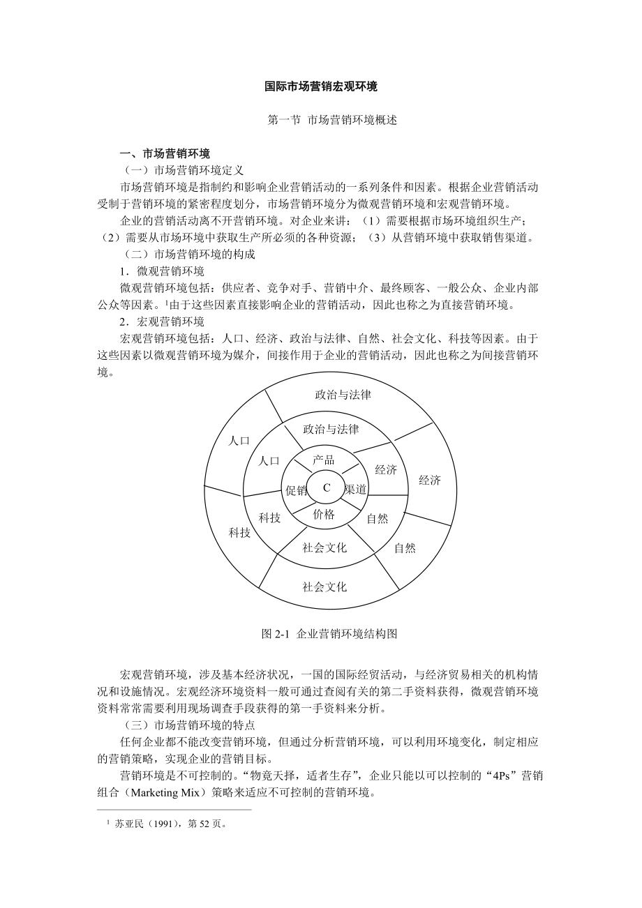 国际市场营销宏观环境分析报告.docx_第1页