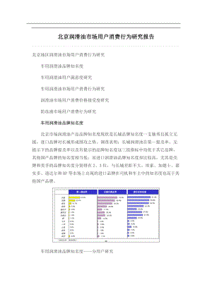 北京润滑油市场用户消费行为研究报告.docx