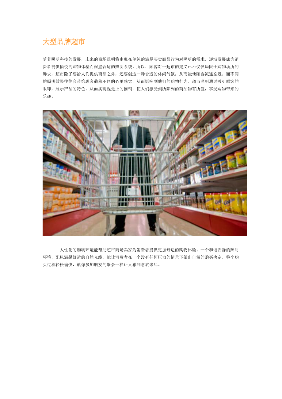 大型品牌超市照明设计.docx_第1页