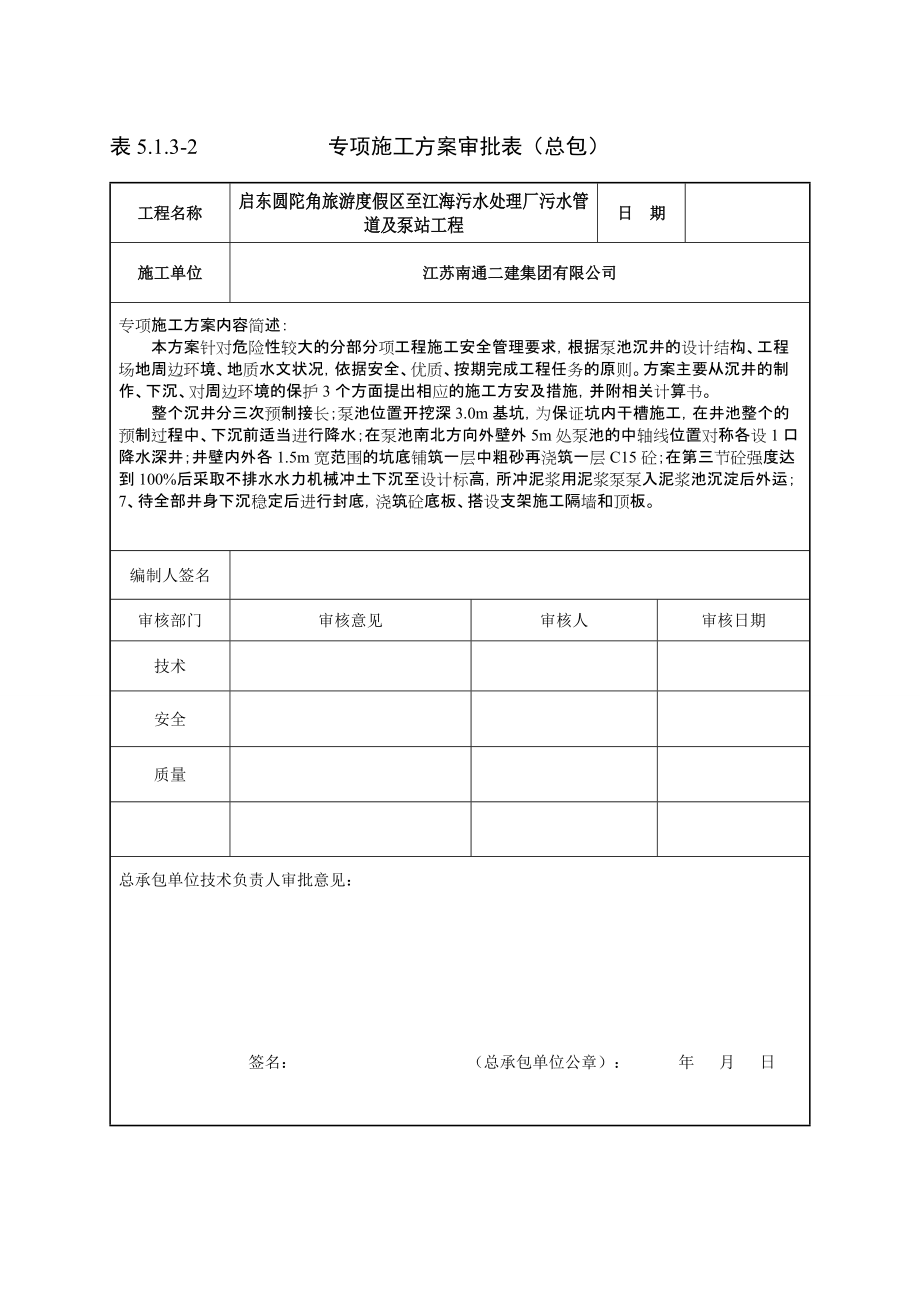 (定稿修改完成)启东污水泵站沉井施工方案(1).docx_第3页