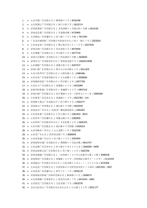 山东广告传媒公司大全.docx