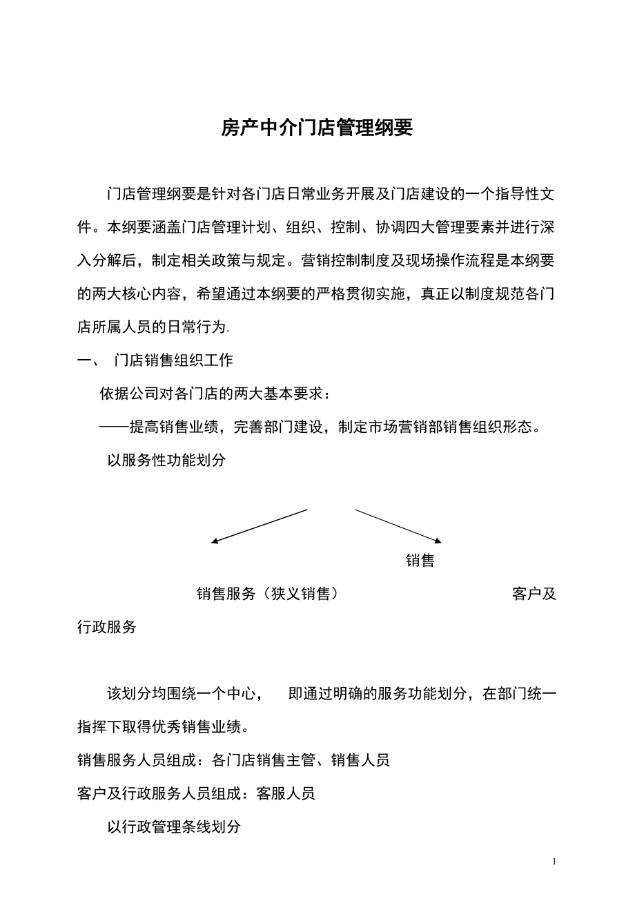 房产中介门店管理纲要（DOC56页）.docx_第1页