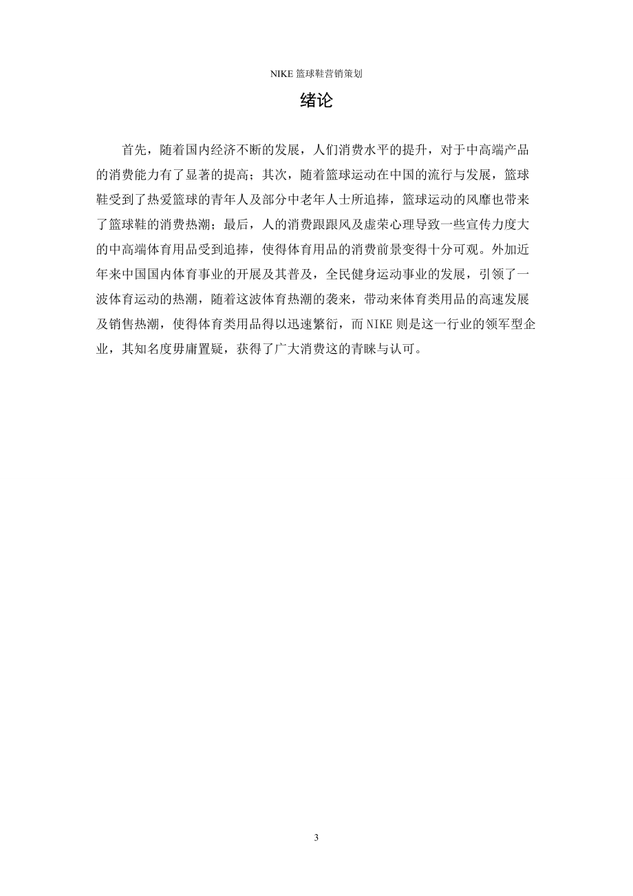 NIKE篮球鞋营销策划书.docx_第3页